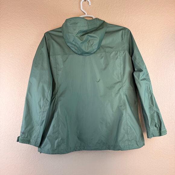 L.L. Bean Coat Womens Plus Size 1X Trail Model Rain Jacket Outdoor Camping - Picture 2 of 8